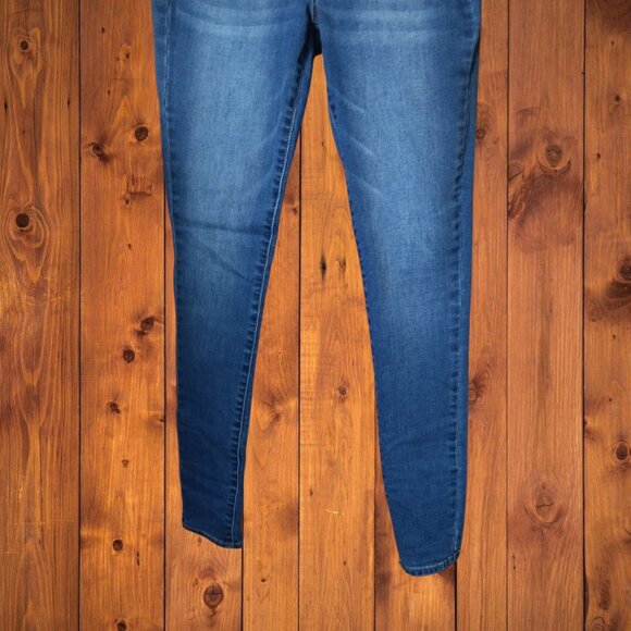 SO Juniors Size 5/27 High Rise Skinny Denim Blue Jeans Jeggings - Picture 3 of 4